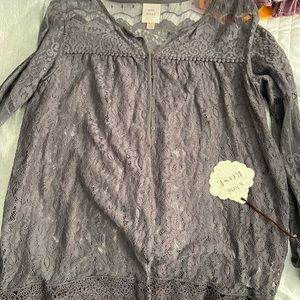 Brand New Crochet/Lace long sleeve top